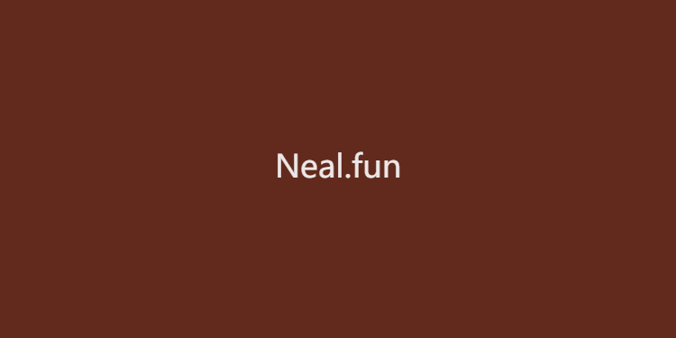 Nealfun-一些有趣的网页