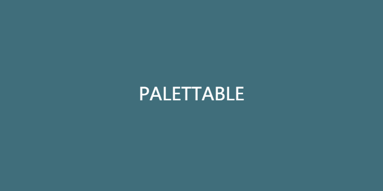 PALETTABLE-人工智能配色