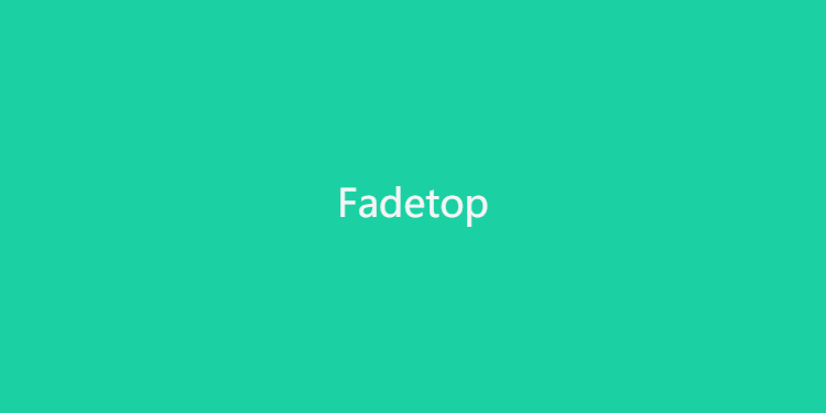 fadetop-定时提醒休息工具