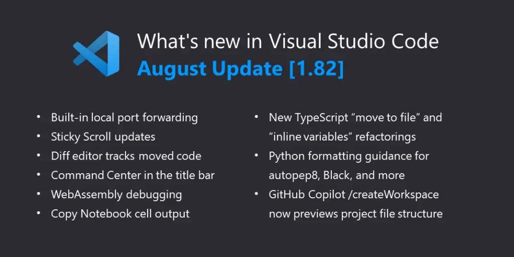 Visual Studio Code 1.82